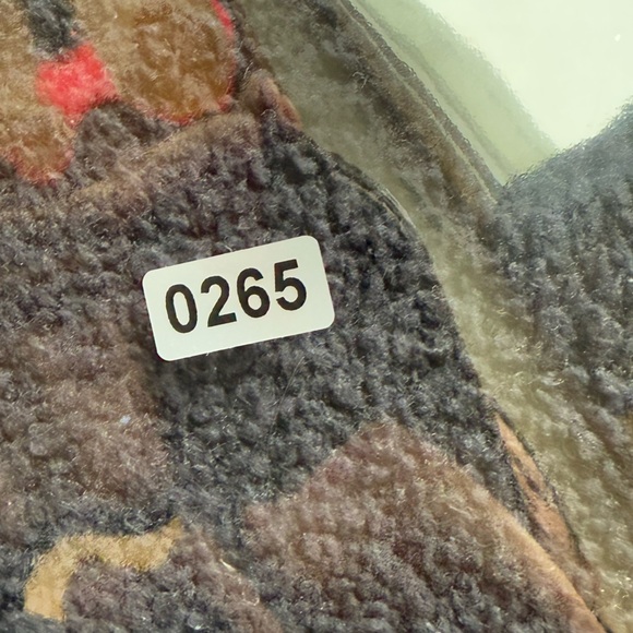 Ugg Fremont Fluffy Knit Open-Front Ribbed Trim Cardigan Black Small - Picture 9 of 9